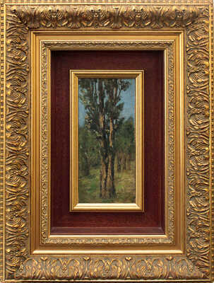 Поленов Василий Дмитриевич. Этюд с тополями 